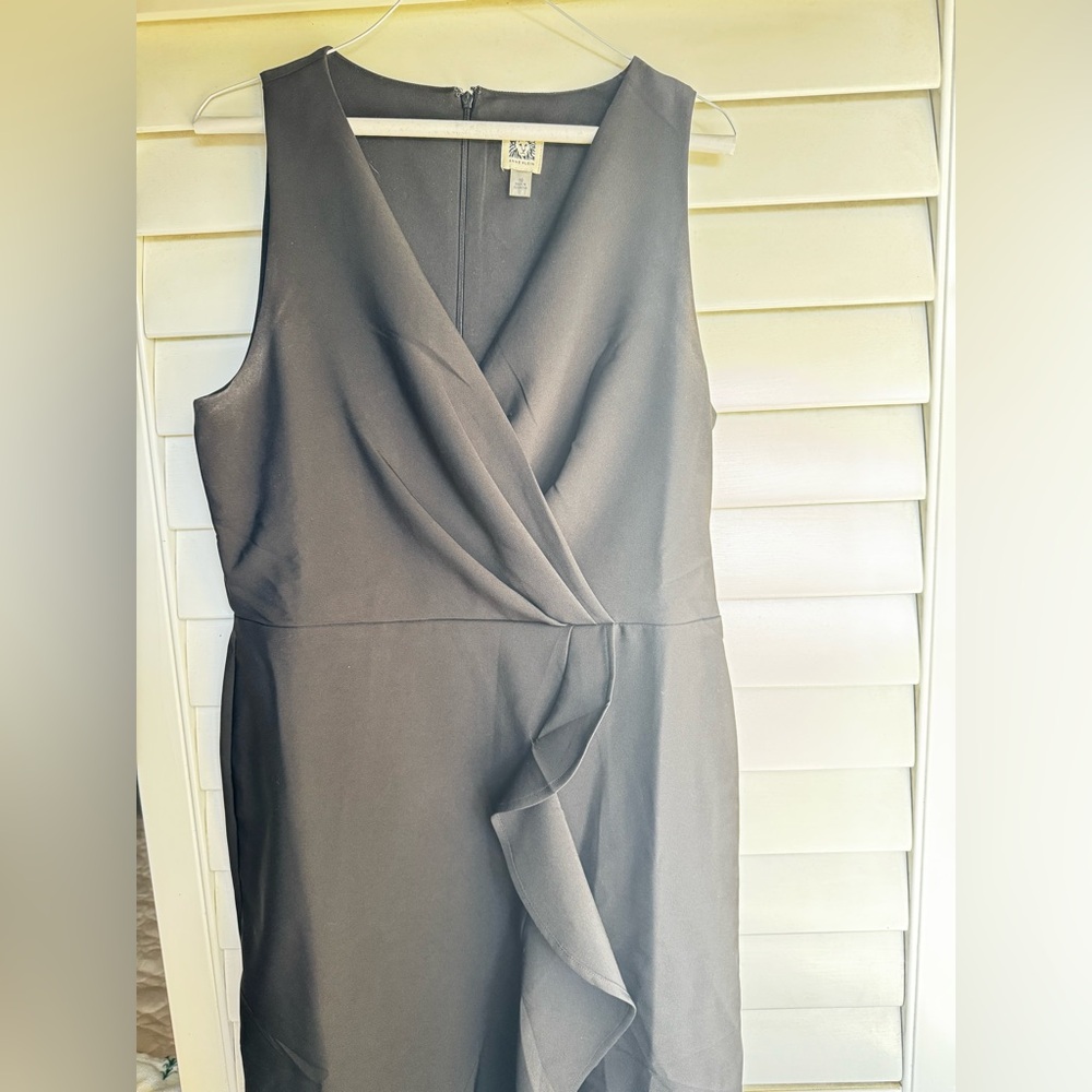 Anne Klein Black Asymmetrical Dress - Picture 4 of 5